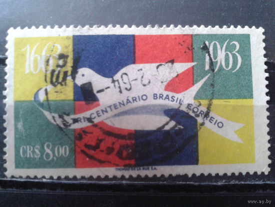 Бразилия 1963 300 лет почте в Бразилии
