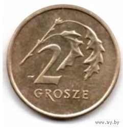 Польша, 2 гроша 1991 - 2013