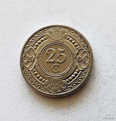 Нидерландские Антильские острова 25 центов, 2004