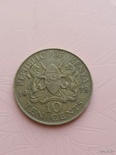 Кения 10 центов 1978г(2)