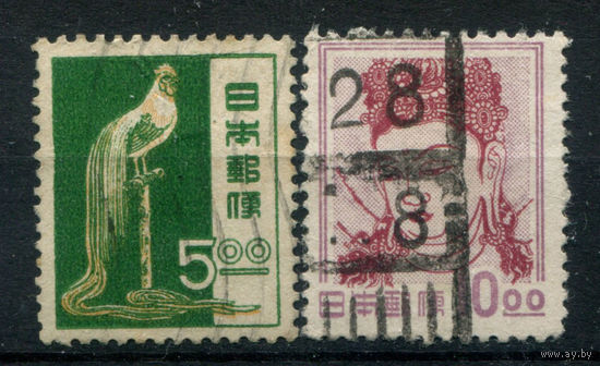 Япония - 1951г. - культура - 2 марки - полная серия, гашёные [Mi 548-549]. Без МЦ!
