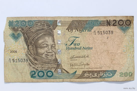 Нигерия, 200 найра 2005 год.