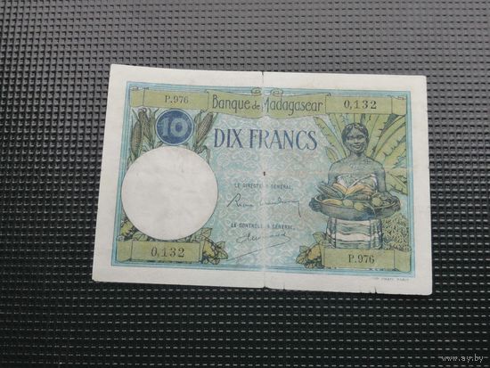 Мадагаскар 10  франков 1937