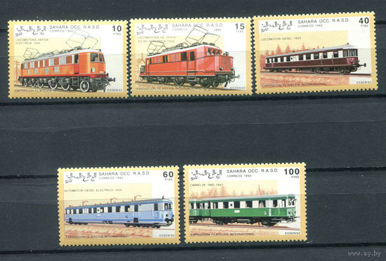 Западная Сахара - 1993г. - Поезда - полная серия, MNH - 5 марок