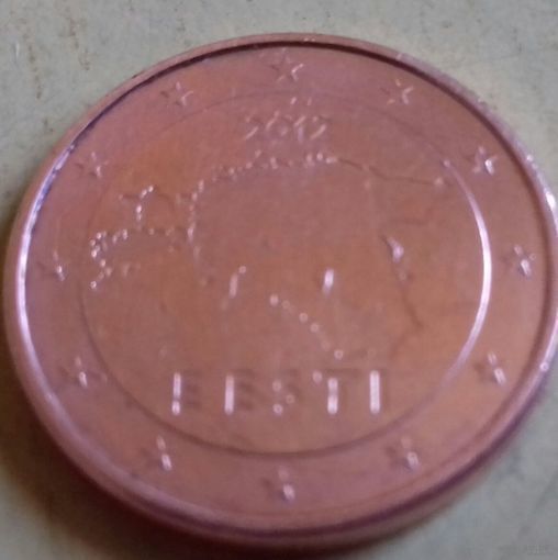 2 евроцента, Эстония 2012 г., AU