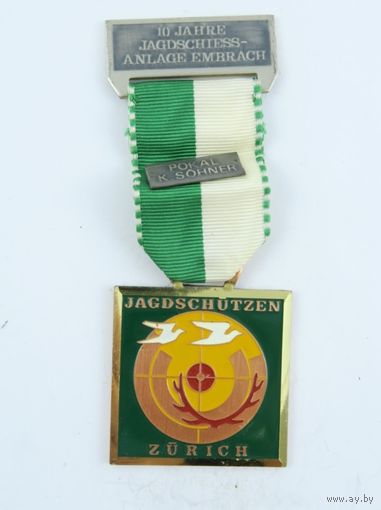 Швейцария, Памятная медаль "Стрелковый спорт" .  (1436)
