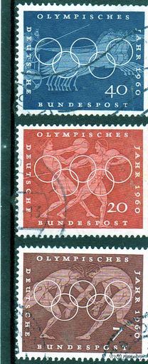 Германия.ФРГ. Ми-332,334,335.Олимпийские игры. Рим.1960.