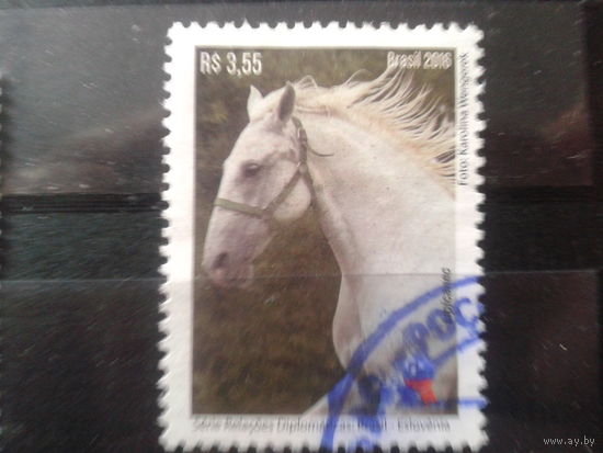 Бразилия 2016 Лошадь, совм. выпуск со Словенией Михель-3,5 евро гаш