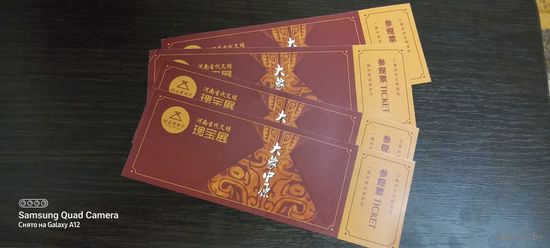 Билеты входные в музей провинции Хэнань в г. Чженчжоу, Китай
