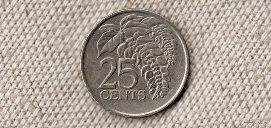 Тринидад и Тобаго 25 центов 2002 /флора