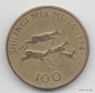 100 шиллингов 1994 Танзания.