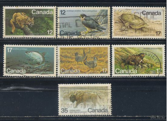 GB Доминион Канада 1977-81 Фауна Стандарт #650,680,722,764-5,734-5