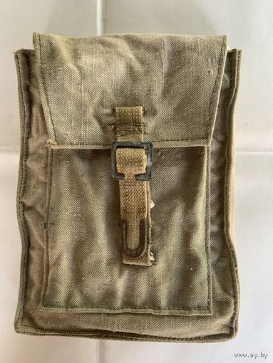 Из толстенного советского  брезента армейская сумка для автоинструментов и запасных частей-размеры указаны