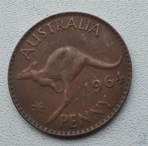 Австралия 1 пенни, 1964 - точка,  Перта  5-14-15