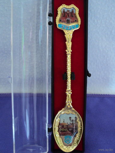 Ложка сувенирная "БРЕСТ"(длина ложки 13.5см.)