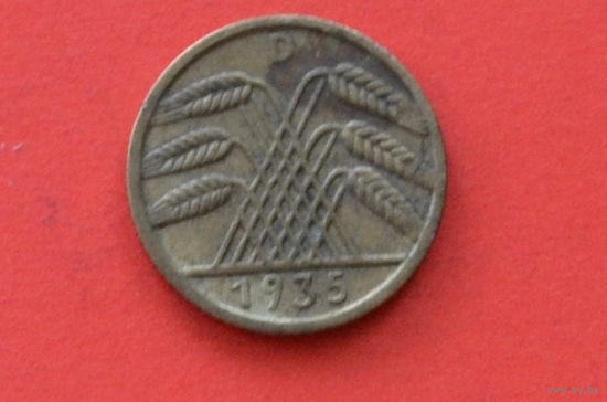 Германия 5 пфеннигов 1935 D