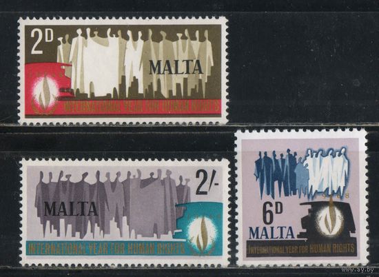 GB Содружество Мальта 1968 Международный год прав человека Полная #370-2**