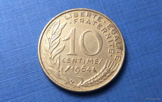 10 сантимов 1964. Франция.