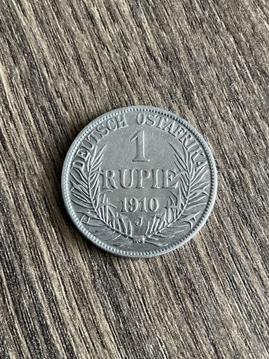Немецкая Восточная Африка 1 рупия 1910 J  г.