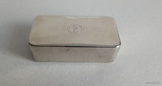 Металлическая коробка для шприца с иглами DREI PFEIL MARKE RECORD (ПМВ, Германия)