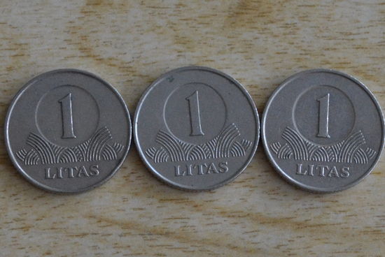 Литва 1 лит 2001 и 2002