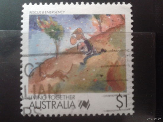 Австралия 1988 МЧС, комикс 1 доллар