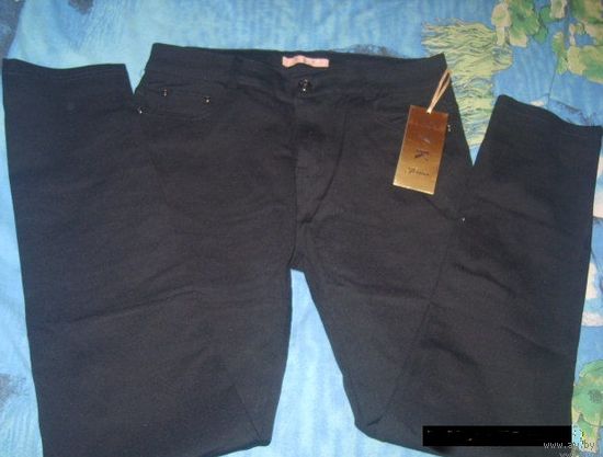 Классические узкие джинсы, черные, р-р 42-44