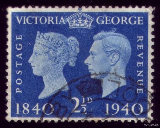 1 марка 1940 год Великобритания Виктория и Георг 219