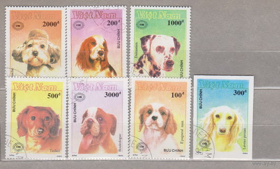 Собаки Фауна Вьетнам 1990 год  лот 1070