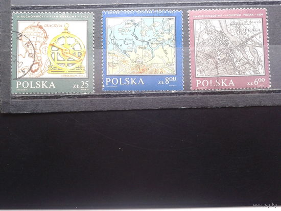 Польша, 1982, Географические карты