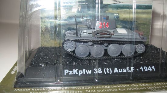 Модель танка PzKpfw38(t) Ausf.F - 1941 из коллекции Wozow Bojowych No 17  Польша