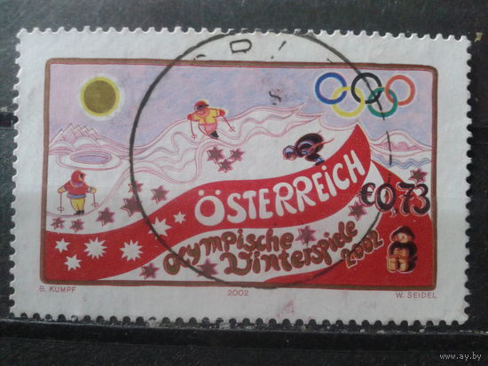 Австрия 2002 Олимпиада в Солт Лейк-сити, живопись Михель-1,8 евро гаш