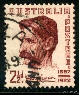Австралия 1949 Mi# 197 Генри Герцберг Лоусон писатель и поэт. Гашеная (AU02)
