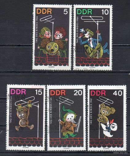 День ребёнка ГДР 1964 год серия из 5 марок