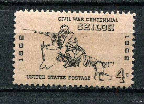 США - 1962 - Сражение при Шайло, 1862 г. - [Mi. 824] - полная серия - 1 марка. MH.  (Лот 51DM)