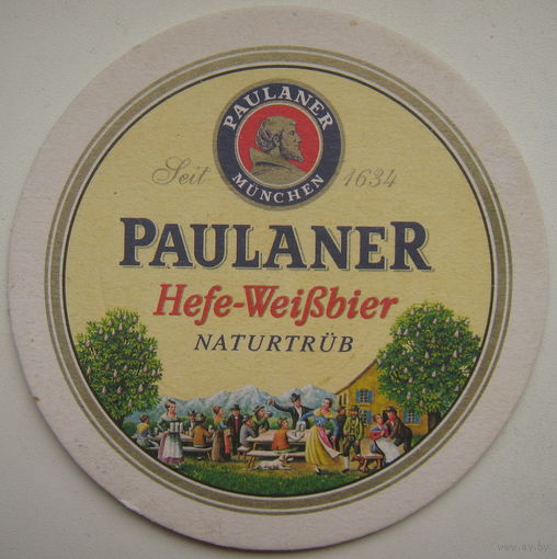 Подставка под пиво (бирдекель) Paulaner в ассортименте. Цена за 1 шт.