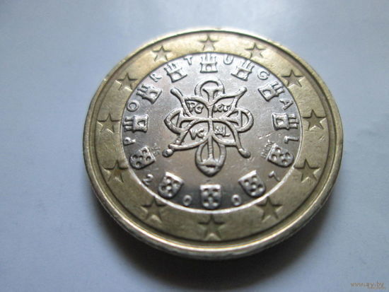 1 евро, Португалия 2007 г., AU