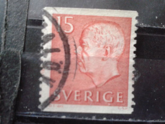 Швеция 1957 Король Густав 6 Адольф 15 оре