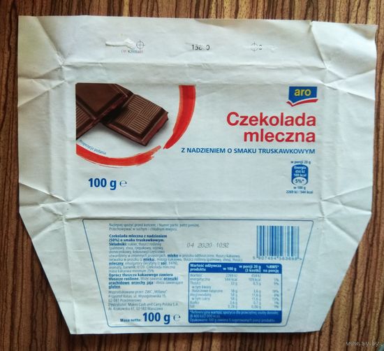 Обертка от шоколада. Польша.