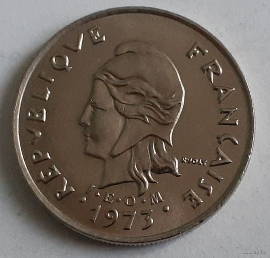 Новая Каледония 10 франков, 1973 (14-3-23(в))