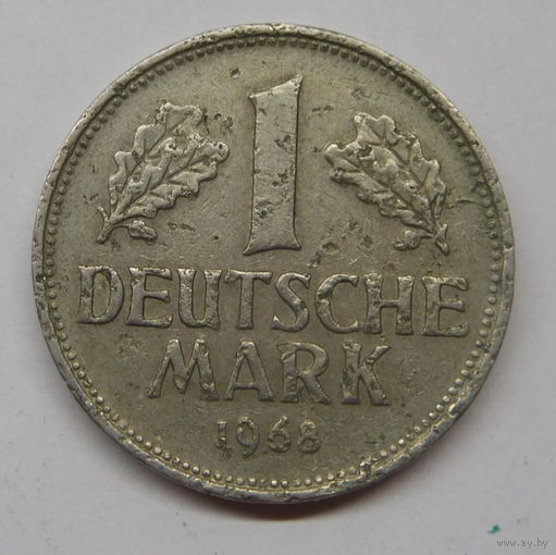 Германия 1 марка 1968 г