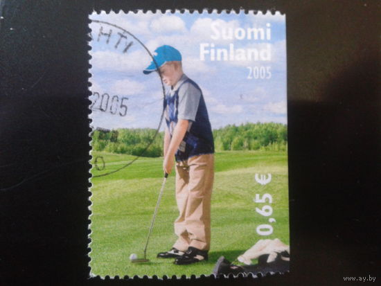 Финляндия 2005 игра в гольф, марка из блока