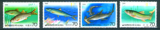 Корея 1986 Рыбы 4м MNH **