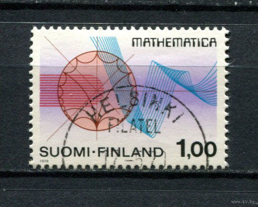 Финляндия - 1978 - Международный математический конгресс - [Mi. 829] - полная серия - 1 марка. Гашеная.  (Лот 171AX)