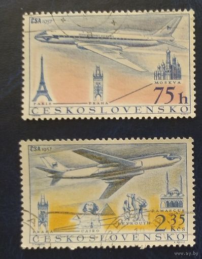 Чехословакия 1957 авиация (наклейки)