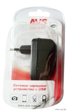 Сетевое зарядное устройство с 2 USB портами AVS UT-822 2100мA.
