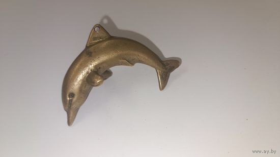 Дельфинчик из латуни или бронзы