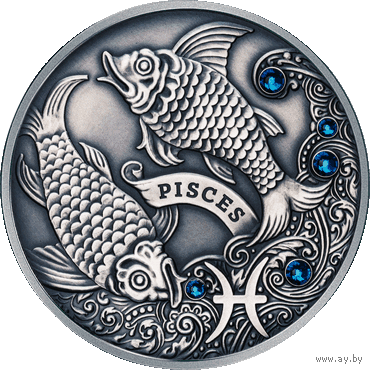 Рыбы 2013 год 20 рублей. Зодиакальный гороскоп. В банковской упаковке!