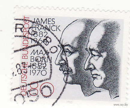 Джеймс Франк и Макс Борн (физики и лауреаты Нобелевской премии) 1982 год