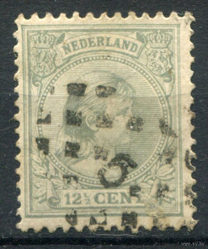 Нидерланды - 1891-1898г. - королева Вильгельмина, 12 1/2 с - 1 марка - гашёная. Без МЦ!